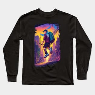 Cityscape Chronicles - Capturing the Thrill of Urban Exploration Long Sleeve T-Shirt